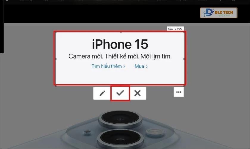 Kéo và chọn khu vực cần chụp ảnh trên laptop Dell win 10, 11