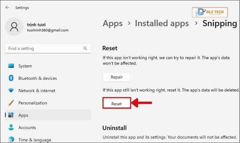 Cuối cùng là chọn restart
