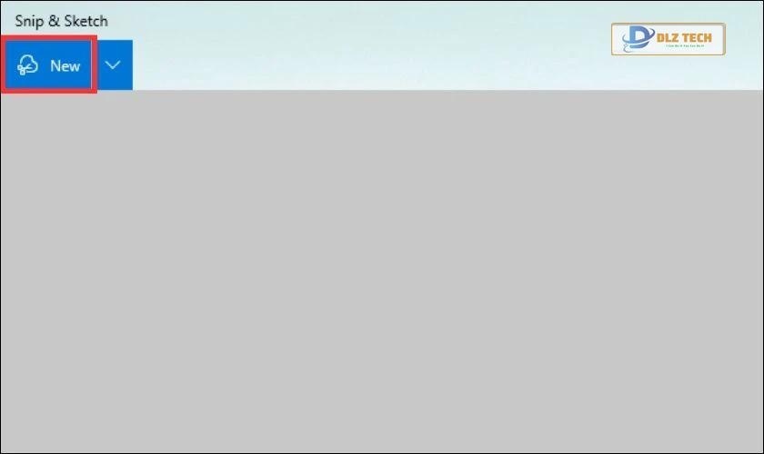 Nhấn vào nút New để bắt đầu chụp