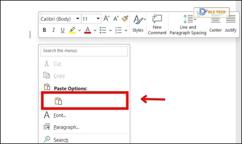 Cách sử dụng chức năng Paste trong Word