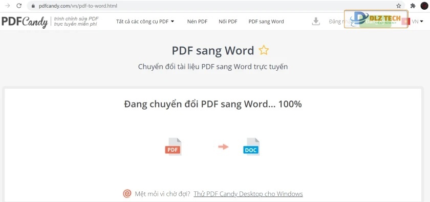 Tải file từ PdfCandy
