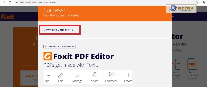 Tải file từ Foxit Reader