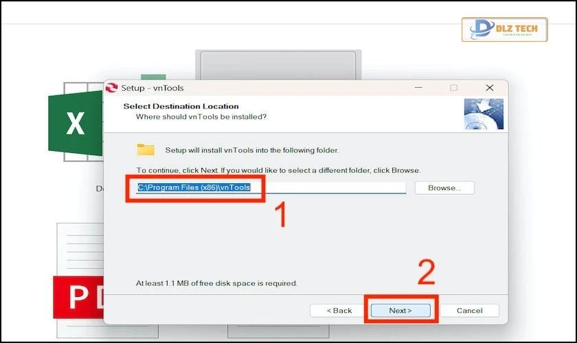 Chọn vị trí cài đặt