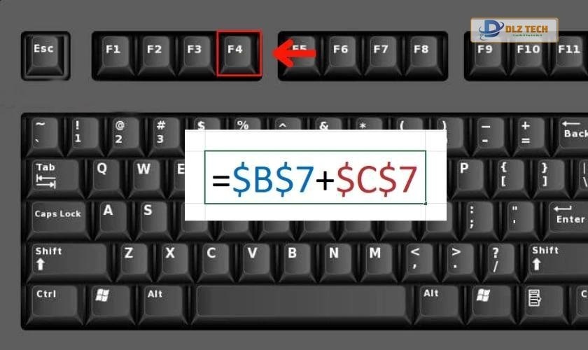 Sao chép công thức, hàm, lệnh trong excel cho ô không liền nhau