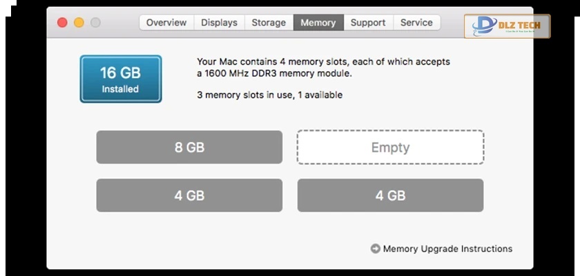 Thông tin RAM Macbook