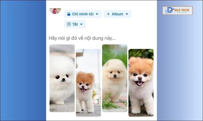 Bố cục đăng ảnh Facebook dạng cột