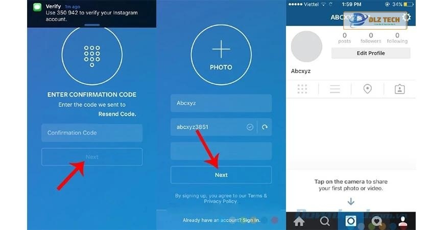 Cách đăng ký Instagram bằng số điện thoại