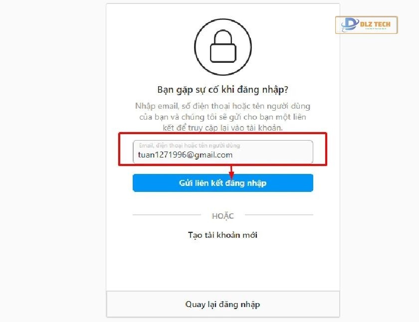Cách đăng nhập Instagram khi quên mật khẩu