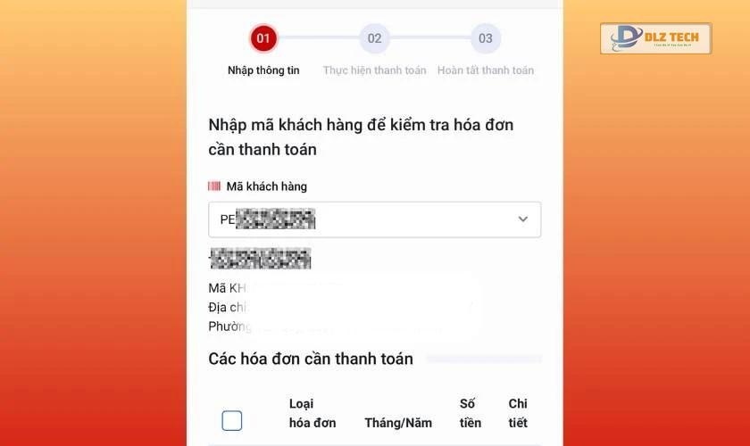 Thực hiện thanh toán theo trình tự yêu cầu của app Zalo