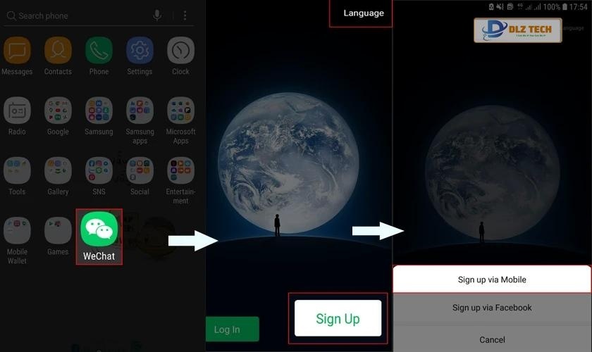 Hướng dẫn tạo tài khoản We chat nhanh chóng trên điện thoại