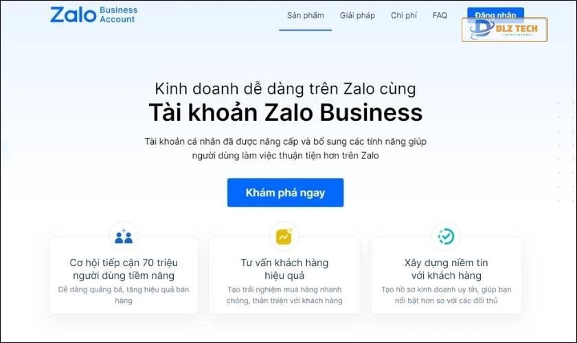 Lợi ích của Zalo Business