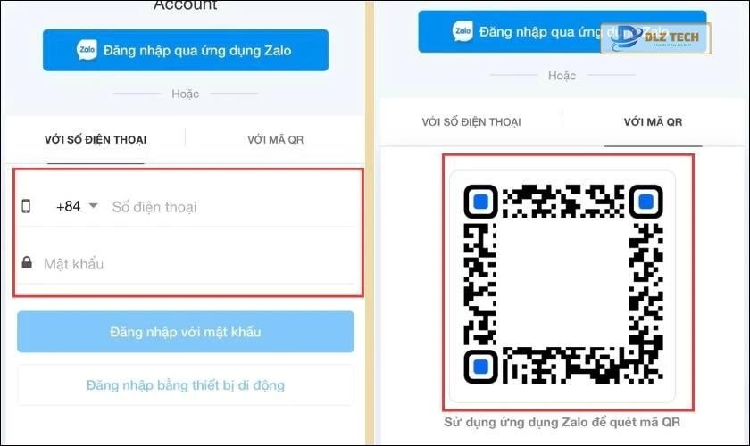 Đăng nhập Zalo cá nhân