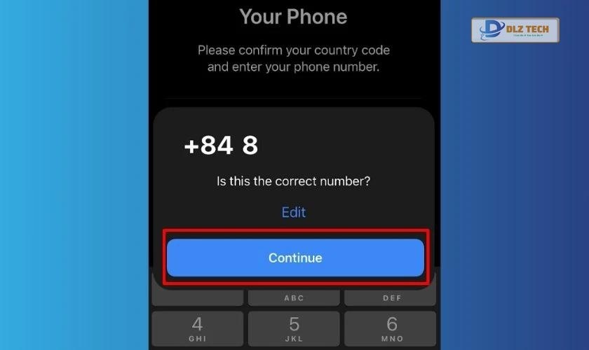 Xác nhận số điện thoại trên Telegram
