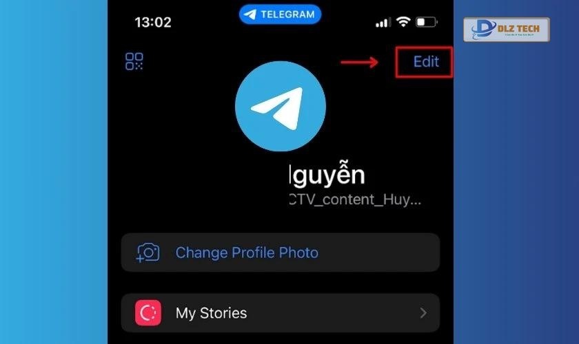 Chọn mục Edit trong Settings