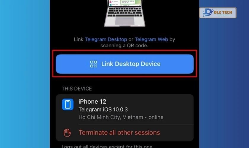 Nhấn chọn Link Desktop Device