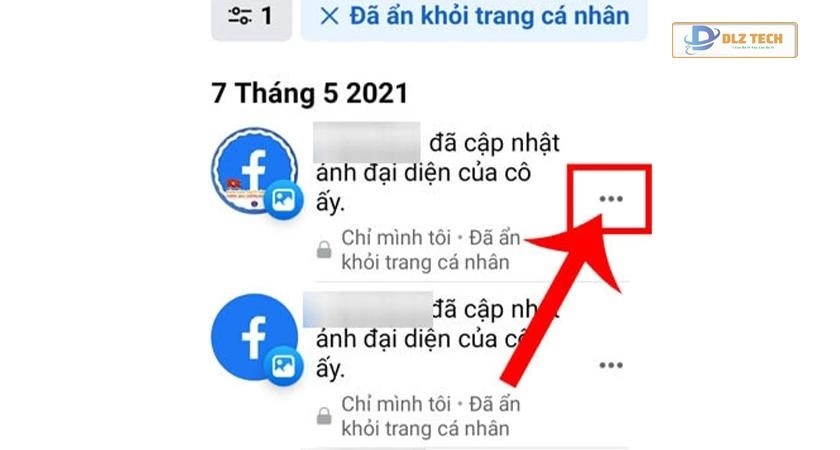Cách bỏ ẩn bài viết trên Facebook bằng điện thoại