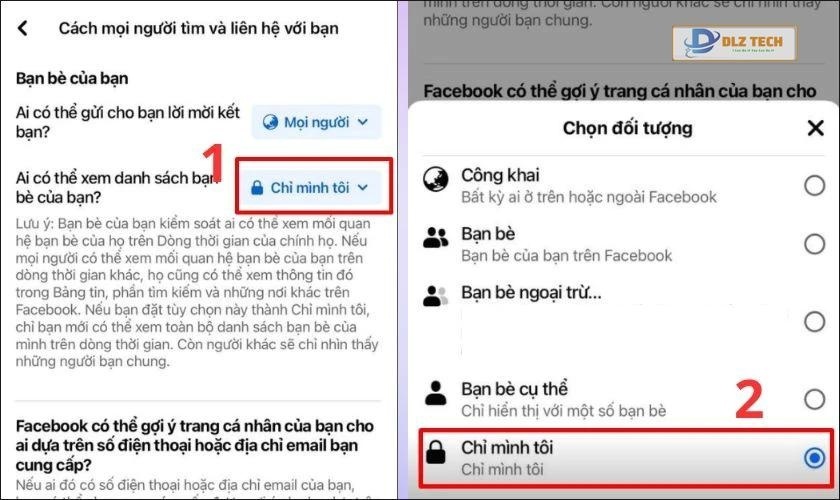 Ai có thể xem danh sách bạn bè của bạn