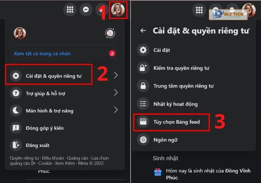 Cách ẩn lượt thích trên Facebook bằng máy tính