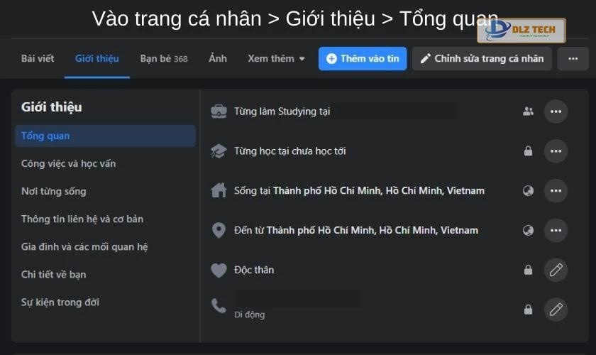 Ẩn số điện thoại trên facebook bằng máy tính