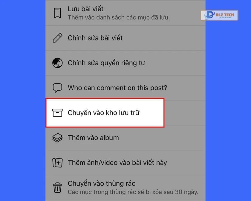 cách ẩn tất cả ảnh trên facebook trên điện thoại
