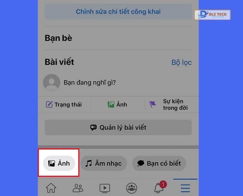 cách ẩn tất cả ảnh trên facebook trên điện thoại