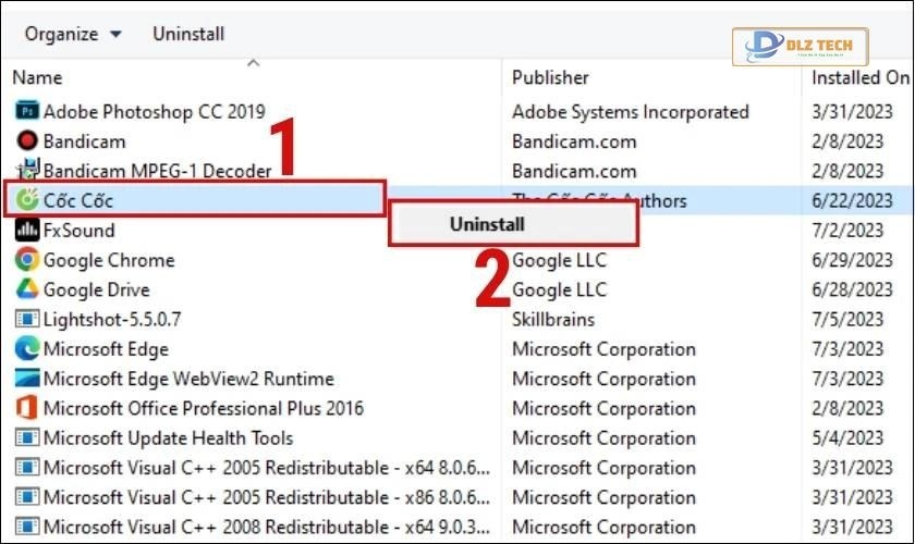 Cách xóa ứng dụng bị ẩn trên máy tính win 10, 11