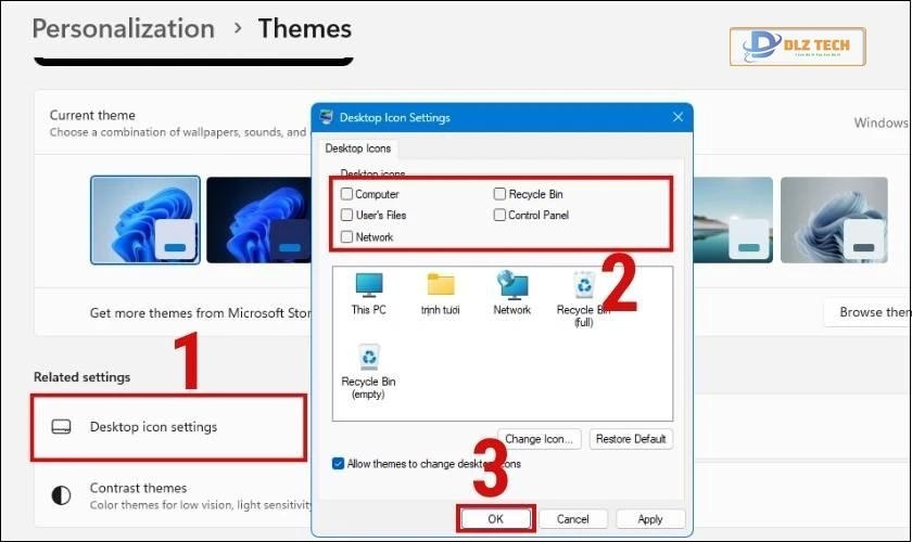 Tích chọn các ứng dụng muốn ẩn và nhấn ok