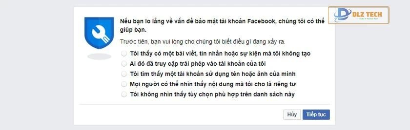 Cách report Facebook bị hack