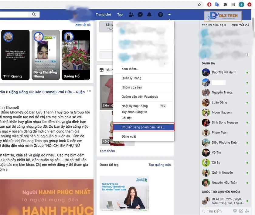 Cách bật chế độ tối Facebook trên máy tính