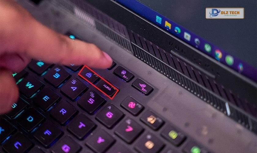 Bật đèn bàn phím laptop ASUS Win 10, 7 bằng phím tắt