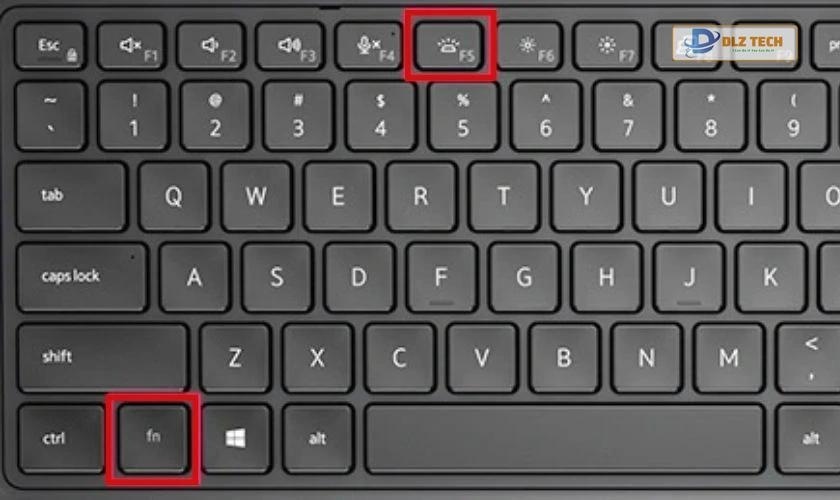 Cách bật đèn bàn phím laptop Dell Latitude, Inspiron win 10