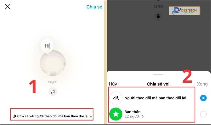 Chọn đối tượng xem ghi chú