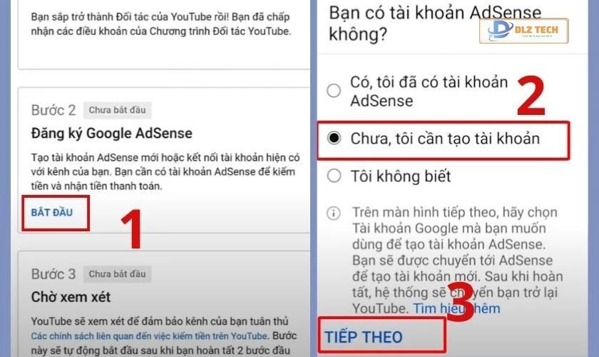 tạo tài khoản nhận tiền youtube 