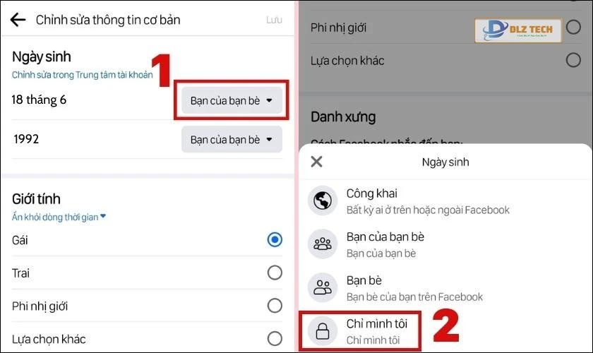 Nhấn vào Bạn của bạn bè