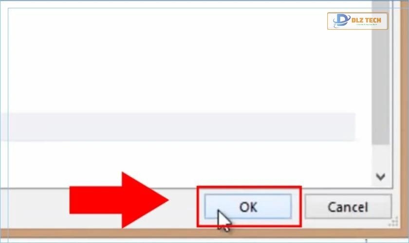 nhấn ok để tắt gạch chân trong word