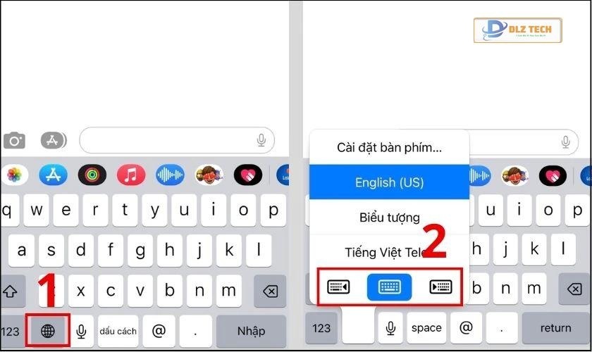 Sử dụng bàn phím bằng chế độ một tay
