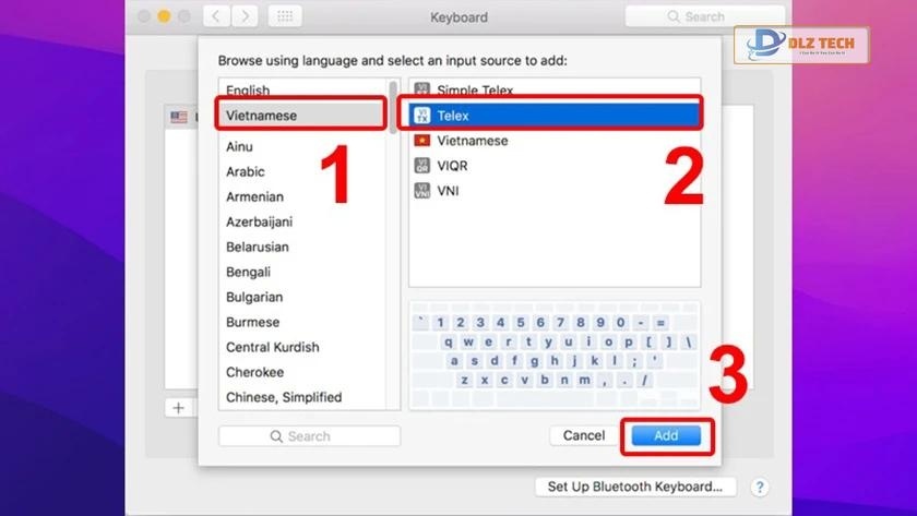 thêm bộ gõ tiếng việt
