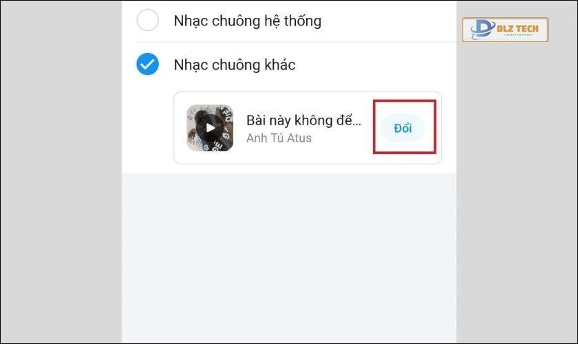 tại sao không cài được nhạc chờ zalo