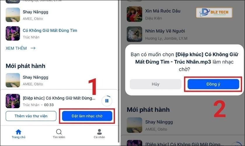 đặt nhạc chờ cho zalo theo ý muốn