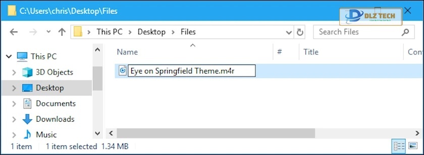 Đổi đuôi file nhac từ .m4a thành .m4r