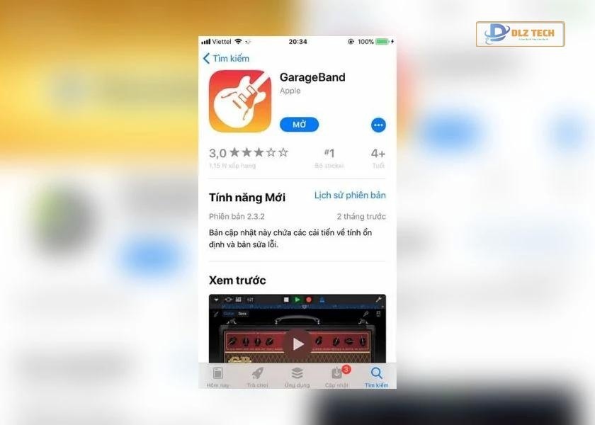 Tải và cài đặt GarageBand