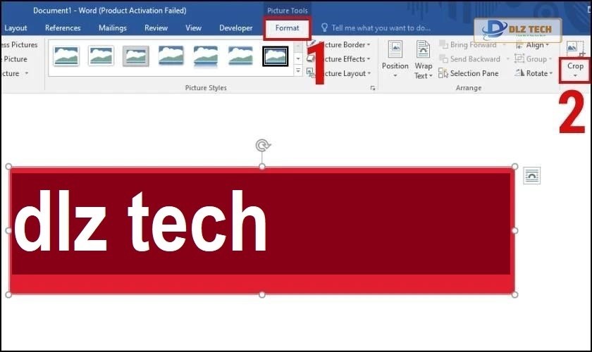 cách crop picture theo ý muốn bằng shape