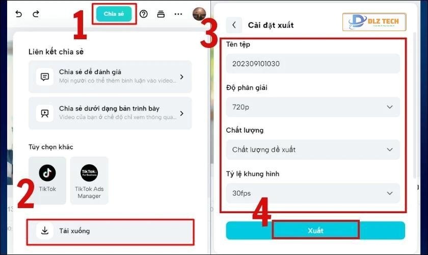 Điền thông tin và xuất file về máy