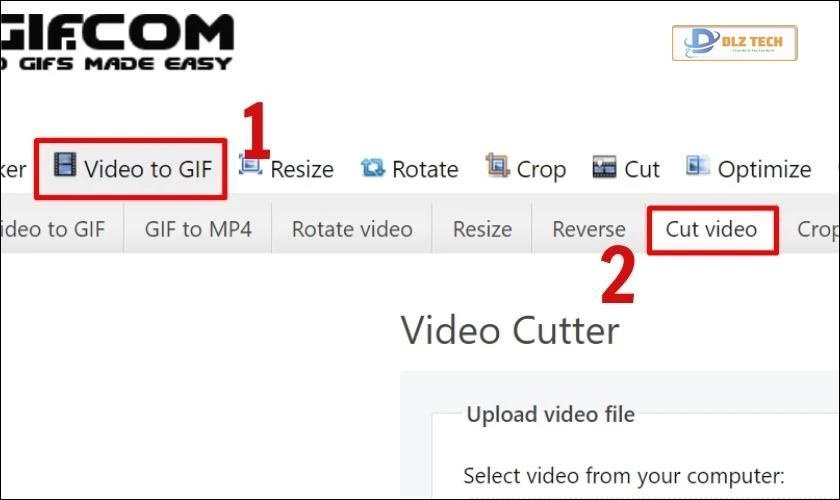 Hướng dẫn cắt video bằng Resize animated GIF