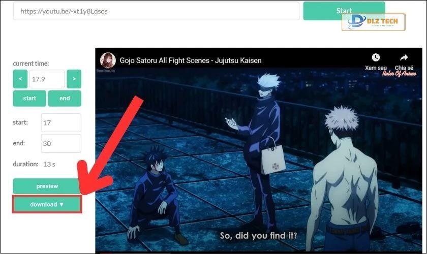 Nhấn nút Download