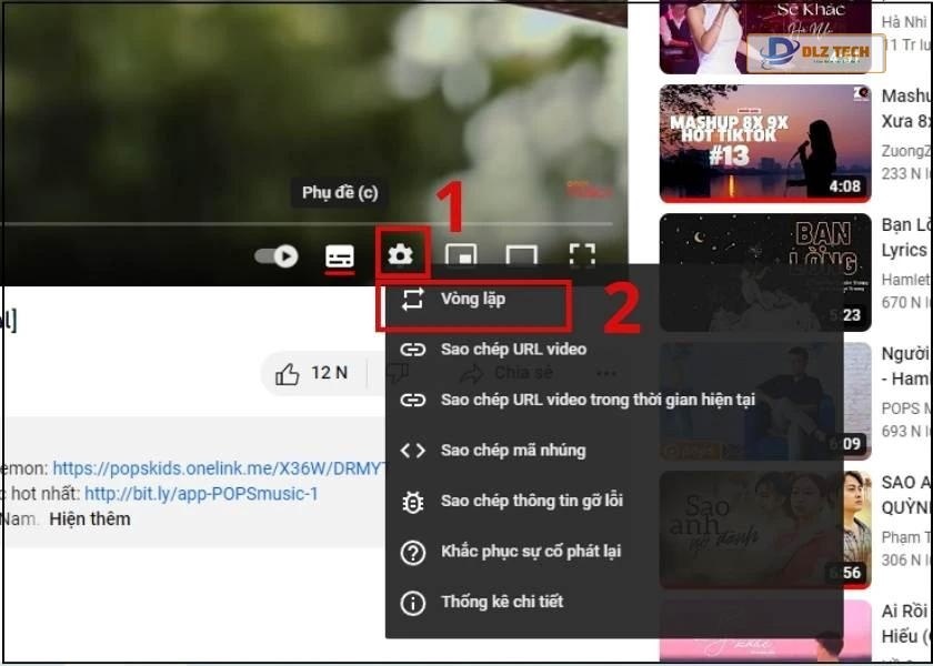 cách tăng lượt xem video bằng tính năng vòng lặp