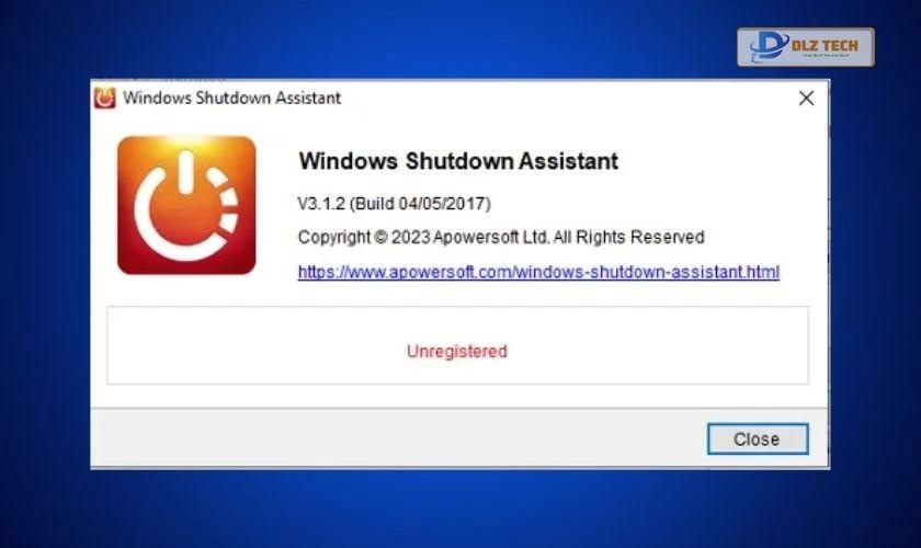 Phần mềm Windows Shutdown Assistant