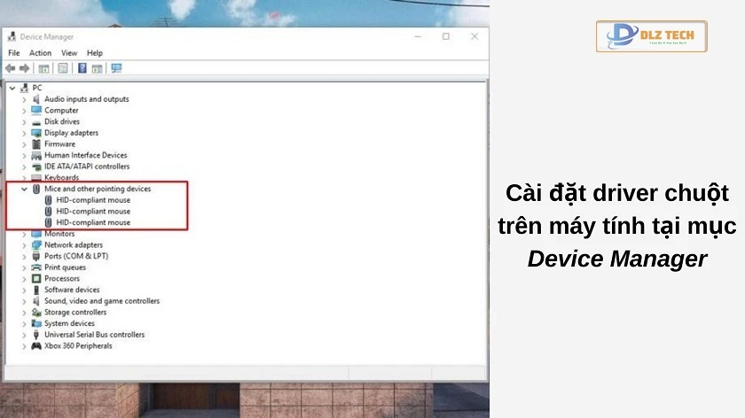 Cài đặt lại driver chuột