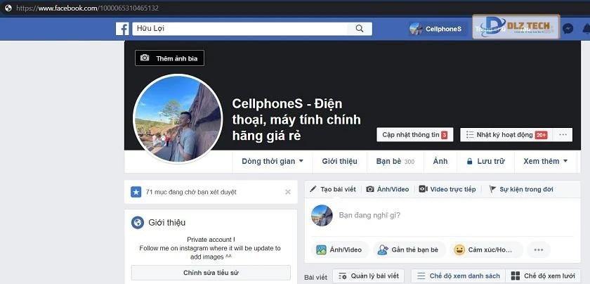 Cách đăng nhập Facebook bằng ID người dùng