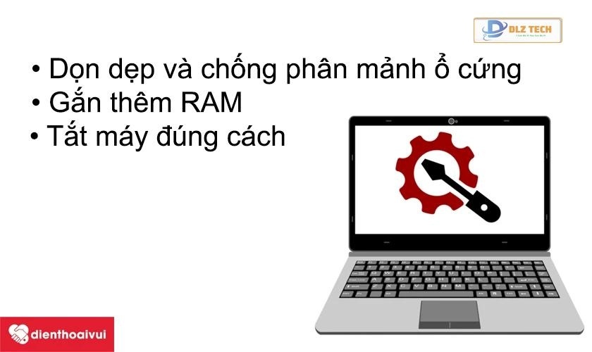Dọn dẹp và chống phân mảnh ổ cứng để tiết kiệm pin cho laptop